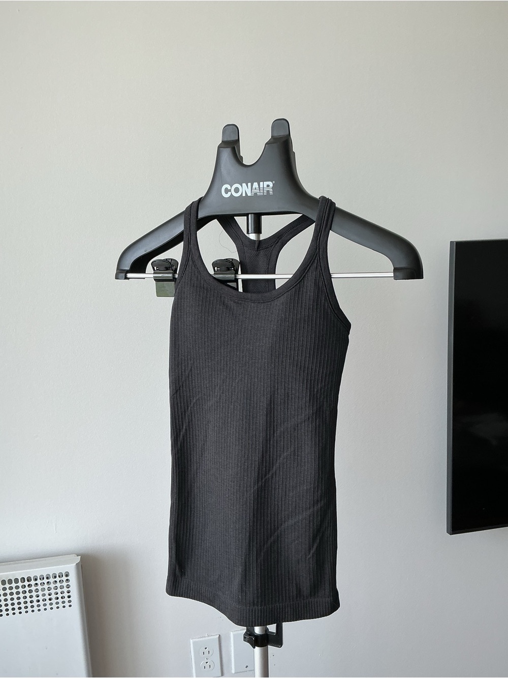lululemon athletica Black Ribbed Racerback Tank